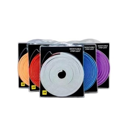 Kit 5 Fitas Neon 12v - Rolo de 5m