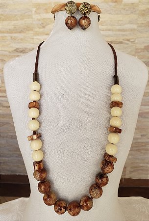 Conjunto Elegância - colar e brincos