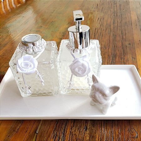 Conjunto lavabo transparência
