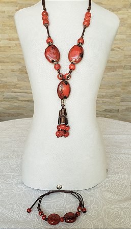 Conjunto Colar e Pulseira Serena