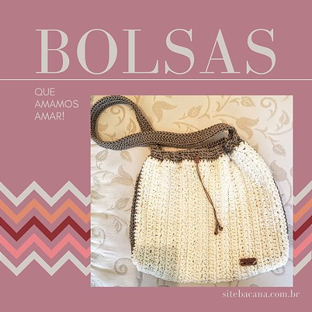 Bolsa Sonia - trabalho artesanal em fio náutico