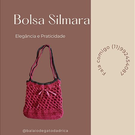 Bolsa Silmara- elegância e praticidade- produto artesanal