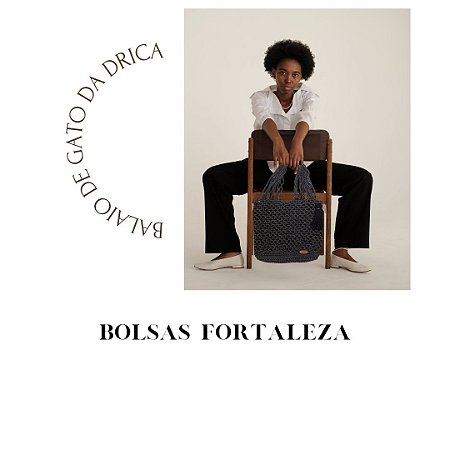 Bolsa fortaleza - crochê em fio Náutico