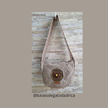 Bolsa de Crochê e Tecido