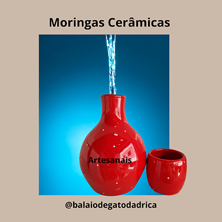 Moringa Artesanal em Cerâmica - cores diversas- dica de presente