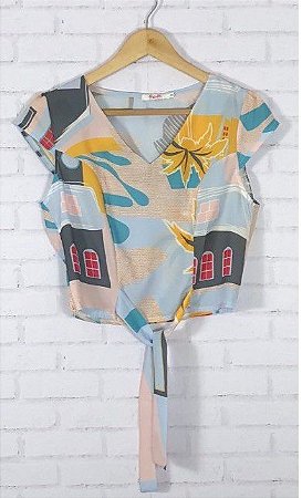 Cropped multicolorido