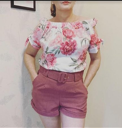 Blusinha floral