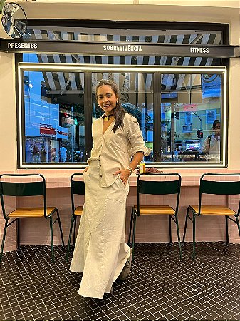 CAMISA NINA BAUNILHA