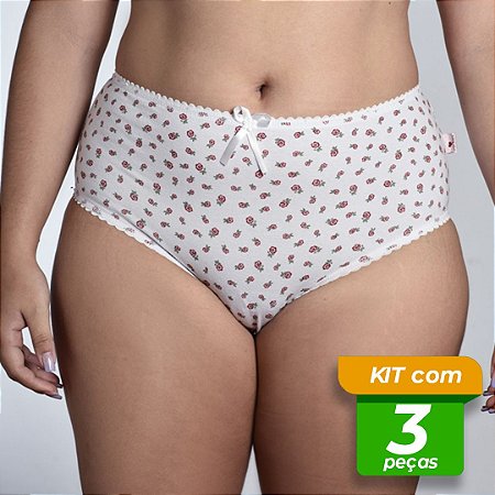 Calçola Cotton Estampada Kit com 3 Peças