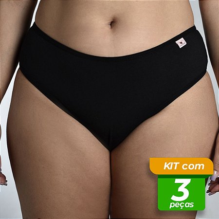 Tangão em Cotton Liso Kit com 3 Peças
