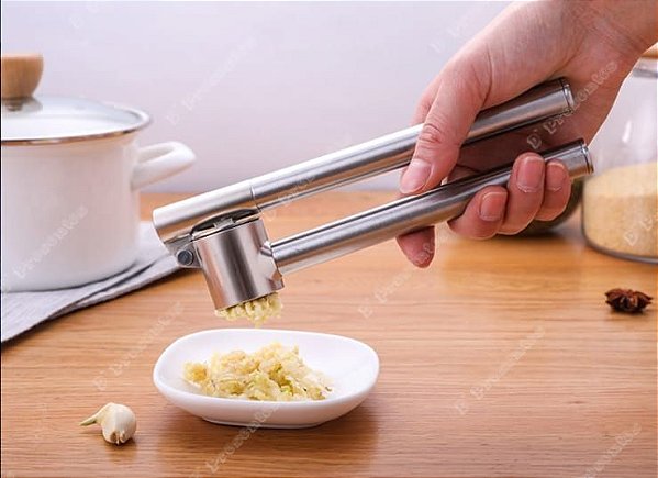 Espremedor De Alho Triturador Amassador Inox Alta Resistente