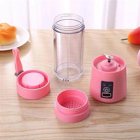 Mini Liquidificador Portátil Shake 6 Laminas Recarregável