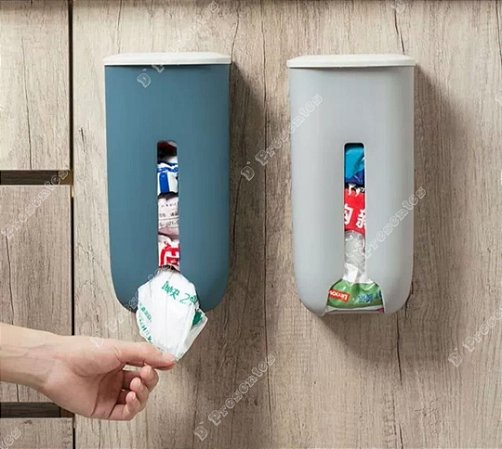 Puxa Saco Dispense Porta Sacola Plástica Adesivo Autocolante