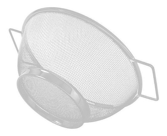 Escorredor De Macarrão Multiuso Inox Com Alça Tamanho 22 Cm
