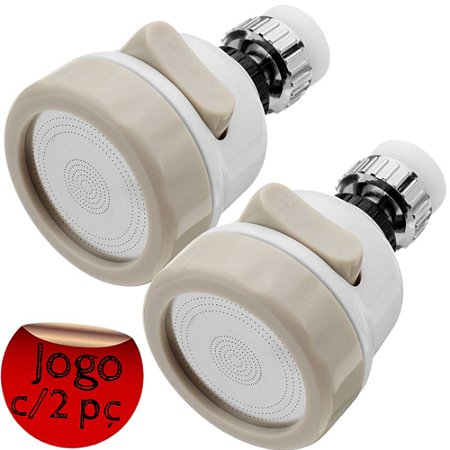 Kit 2 Chuveirinho Torneira De Pia Extensor Arejador 3 Ajuste