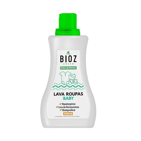 Lava Roupas de Bebê Natural 500ml - Bioz Green