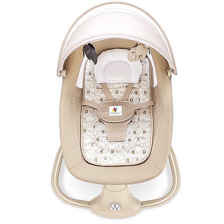 Cadeira de Balanço para Bebê Automática com Bluetooth Techno Premium Bege - Mastela