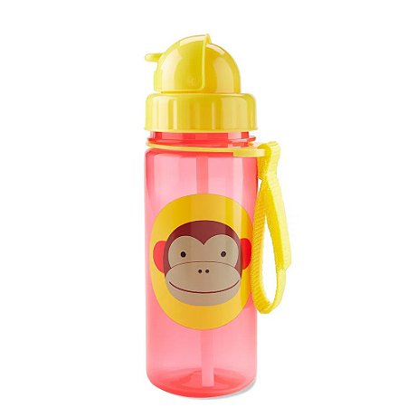 Garrafinha Squeeze com Canudo ZOO Macaco - Skip Hop