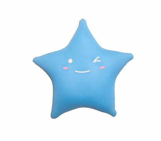 Almofada Lúdica Decorativa Estrela Azul - FOM Baby