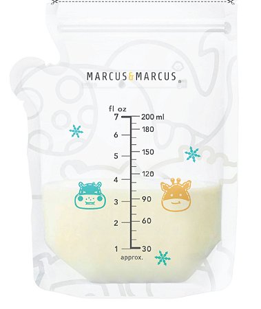 Bolsa para Leite Materno Termossenssível Storage Bags 200ml com 50 Unidades - Marcus & Marcus