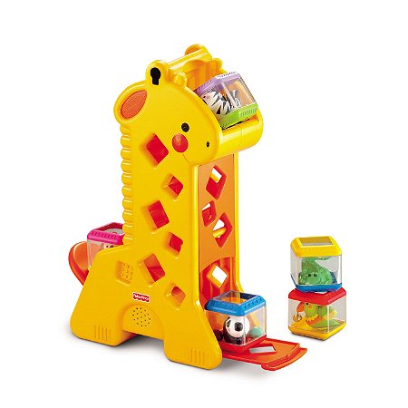 Brinquedo Girafa Blocos Surpresa Peek A Blocks - Fisher Price