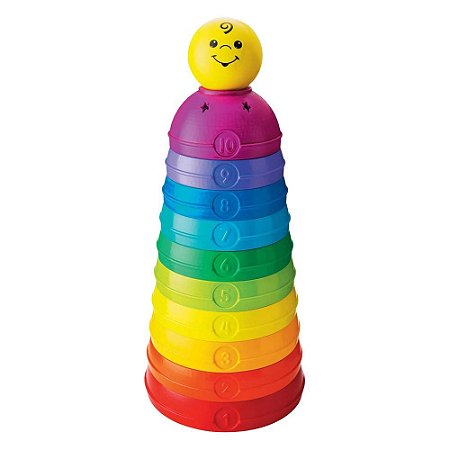 Brinquedo Torre de Potinhos Coloridos - Fisher Price
