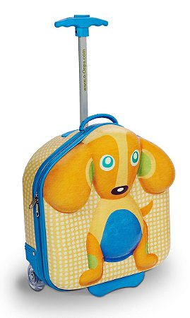 Mala Infantil com Rodinhas Cachorro Happy - Oops