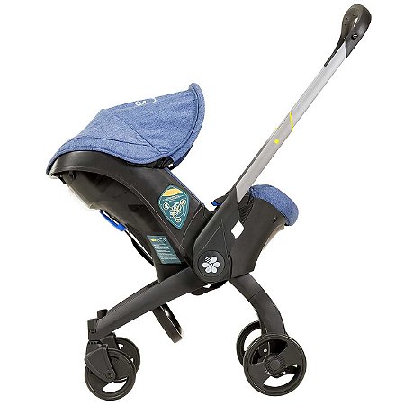 Carrinho de Bebê e Cadeira para Carro 3 em 1 Azul - Embee