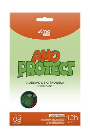 SAI MOSQUITO! - Repelente Adesivo Natural Amo Protect - Babydeas (08 Unidades)
