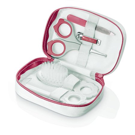 Kit Higiene com Estojo para o Bebê Rosa - Multikids Baby