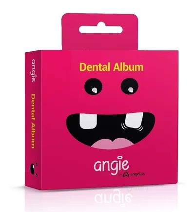 Dental Álbum Porta Dentinhos + Álbum Recordação Rosa - Angie Oral Care
