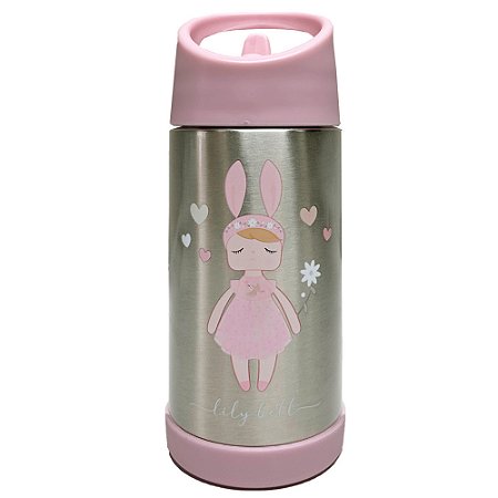 Garrafinha Térmica Infantil Flip Inox Lily Bell - Bup Baby