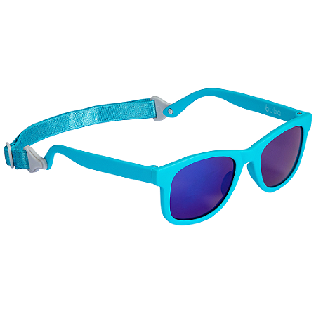 Óculos de Sol Flexível com Alça 3-36 Meses Azul - Buba