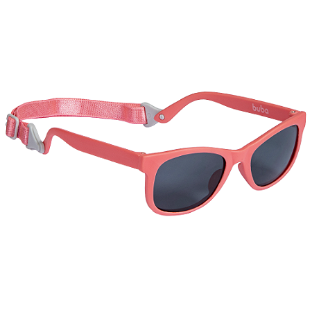 Óculos de Sol Flexível com Alça 3-36 Meses Rosa - Buba
