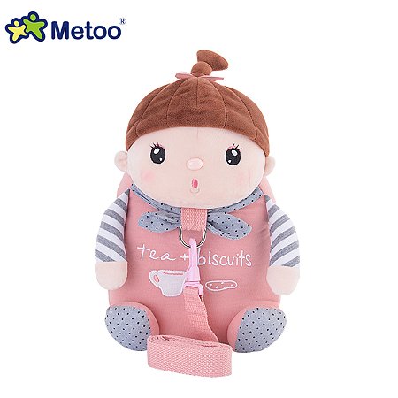 Mochila Infantil com Alça de Segurança Sweet Candy Bebe Rosa - Metoo