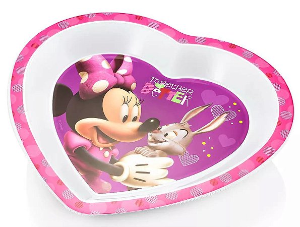 Prato Raso para Microondas Minnie Disney - Multikids Baby