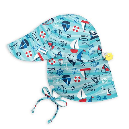 Chapéu de Banho Infantil Australiano com FPS +50 Barquinho - iPlay