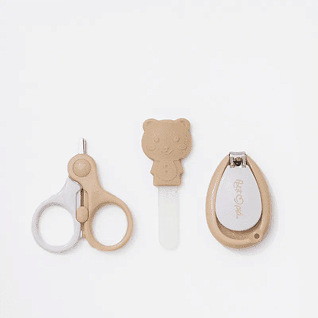 Kit de Cuidados e Higiene do Bebê 3 Peças Nude - Petit Piá