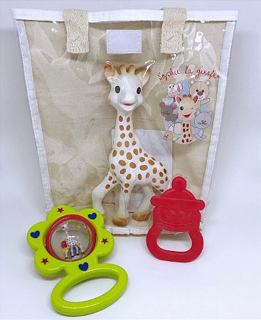 Sophie La Girafe - Kit Presente Fresh Touch Chocalho Verde - Vulli