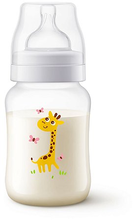 Mamadeira Avent Clássica Anti-Cólica 260ml 1+ Meses Girafa - Philips Avent