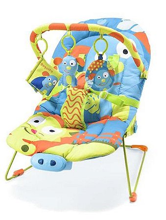 Cadeira de Descanso para Bebê Musical 0-15 Kg Cachorro - Multikids Baby