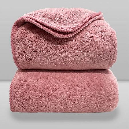 Toalha Banhão Laço Home Power Sec 150x80cm Square Rosa