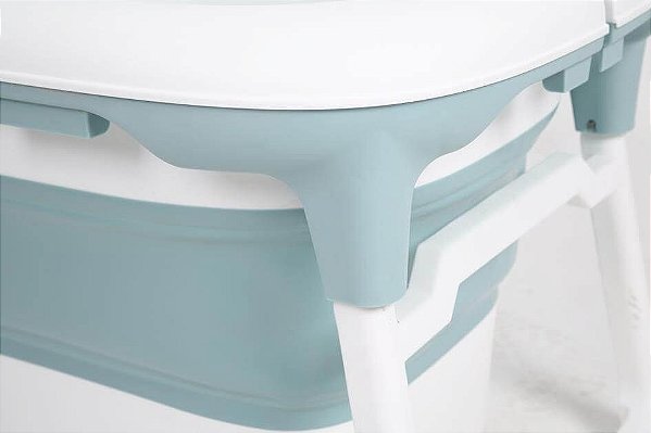 BABY OPEN BOX - Banheira Dobrável Ofurô Luxo Azul (0 meses à 10 anos) - Baby Pil