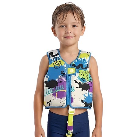 Colete Flutuador Infantil Neon Artístico G (19-30 Kg) - Marcus & Marcus