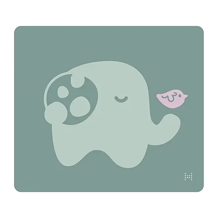 Jogo Americano em Silicone Elefante Ollie Verde Menta - Marcus & Marcus