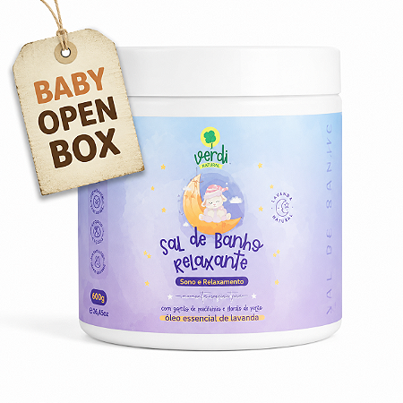 Baby Open Box - Sal de Banho Relaxante com Sal de Magnésio - Verdi Natural