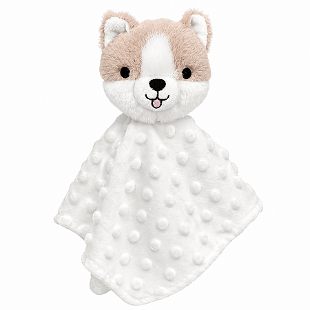 Naninha Laço Bebê Minha Primeira Naninha Cachorro Boo Bege