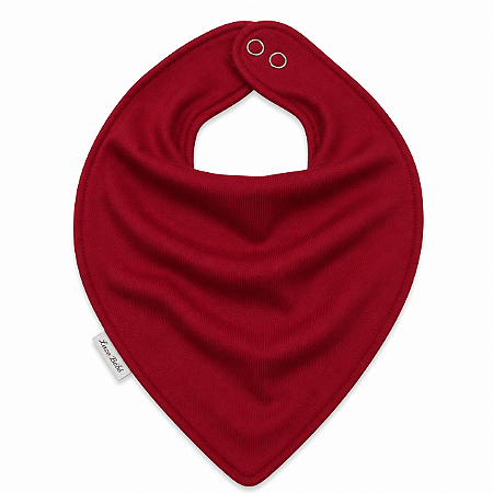 Babador Bandana Bamboo Laço Bebê - Vermelho