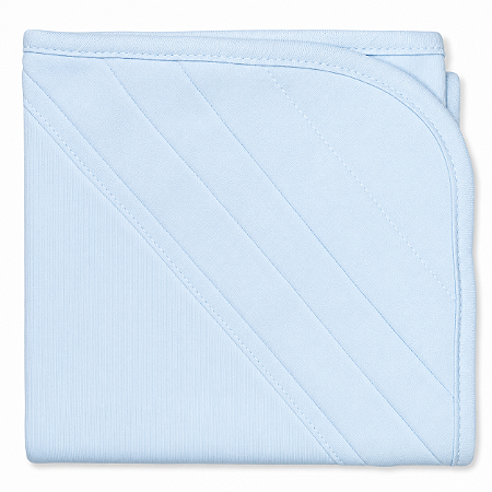 Manta Blanket Bebê 100% Algodão Laço Bebê - Azul Bebê