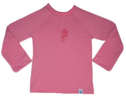 Camiseta Infantil de Banho com FPS 50+ Manga Longa Rosa - Ecoeplay